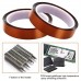 YTBUBOR 6 Roll 10m High Temp Tapes Polyimide Film Adhesive Tape Multi-width 0.4/0.6/0.8/1/1.2/2cm, Worked Well for Masking, Soldering, Powder Coating, Printing PCB board and Packing Fixing